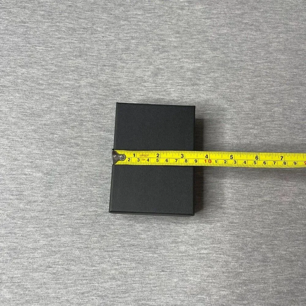 Macy’s Solid Black 5” x 3.5” Jewelry Necklace & Bracelet Gift Box